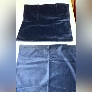 Brandy new navy velvet pillow shams